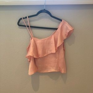 Satin pink top